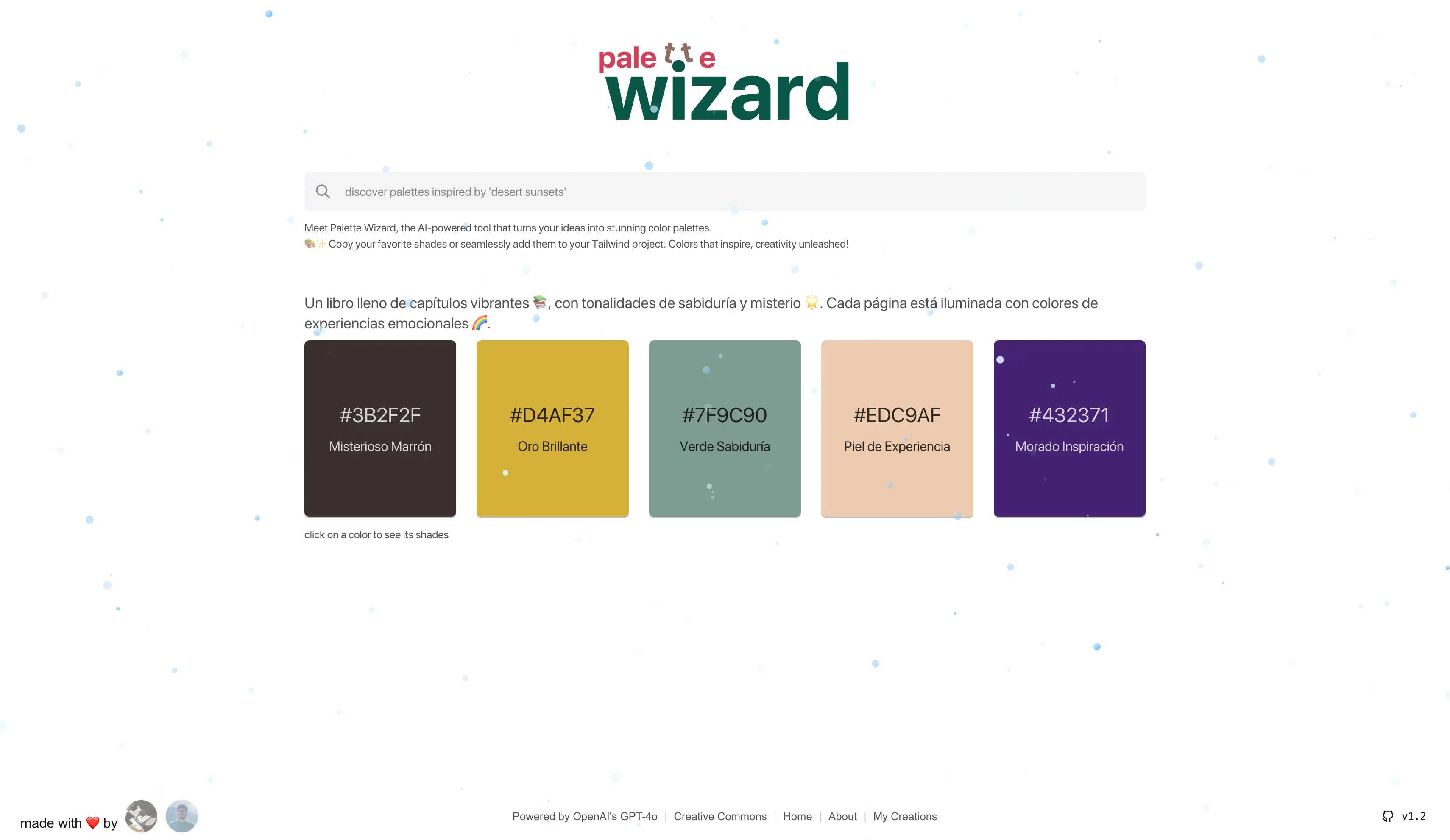 Captura 1 de Palette Wizard